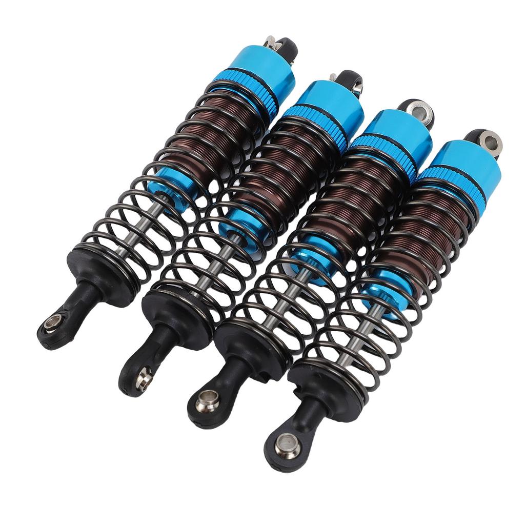 4PCS Oil Pressure Shock Absorbers Aluminum Alloy Model Vehicle Shock Damper Set for 1 10 Scale RC Car 85mm Blue