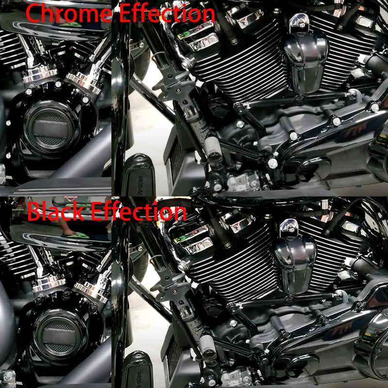 60PCS Motorcycle Engine Bolt Cap Screw Covers For Harley M8 Touring Electra Glide FLHX FLHR 2017-Up Softail Fat Boy FLHC 2018-Up