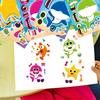 Adorable Cm2308011 Children's Interactive Educational Puzzle Diy Face Stickers Pack With Colorful Designs For Creative Fun