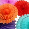 Booth Festival Party Round Birthday Honeycomb Pinwheels Flower Paper Cut-Out Tissue Paper Fans