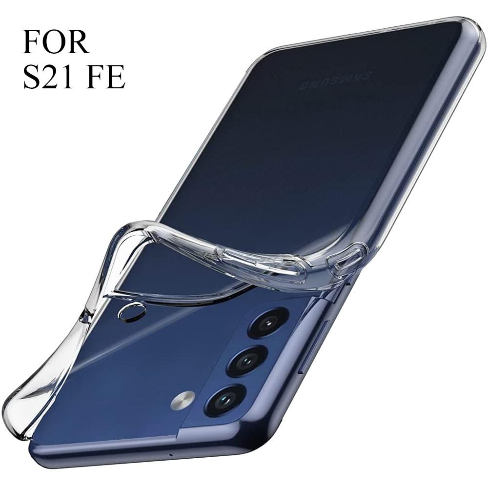 Ультратонкий прозрачный силиконовый чехол для Samsung Galaxy S23 S22 S21 S20 Ultra Plus FE Чехол для Samsung Note 10 Plus 20 Ultra Funda
