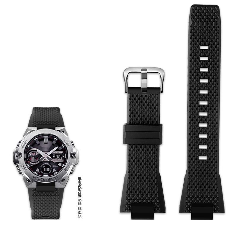 Для Casio Steel Heart GST-B400 GST-B400D/BD/AD Серия GST B400 Модифицированный Резиновый Силиконовый Ремешок для Часов Водонепроницаемый Ремешок