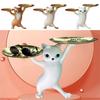 Whimsical Design Cat Support Tray Resin Ket Candy Dish Cartoon Cat Figurine  Room Decoration