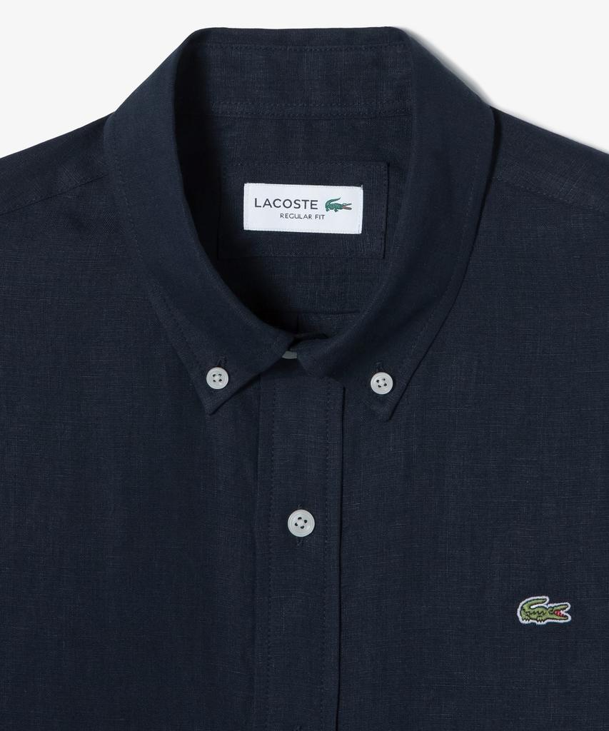LACOSTE Мужская однотонная льняная рубашка Ch769E-56G 166