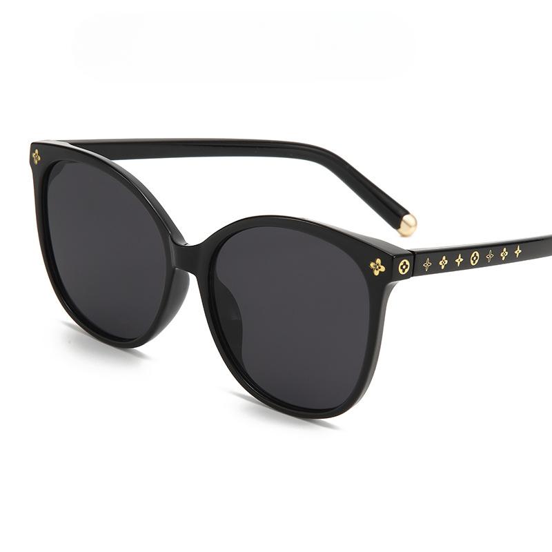 Модные солнцезащитные очки в большой оправе «кошачий глаз», простые солнцезащитные очки, женские индивидуальные солнцезащитные очки