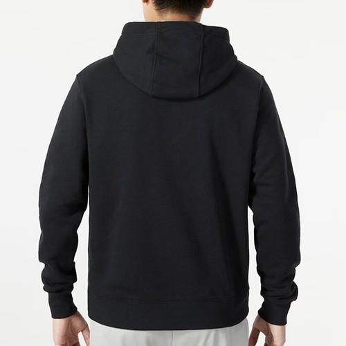Nike Однотонная толстовка с капюшоном и длинным рукавом для мужчин, черная