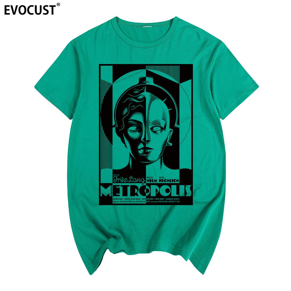 Футболка Metropolis Хлопок Мужская футболка Новая Футболка Женская унисекс Мода