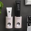 Автоматический дозатор зубной пасты, пыленепроницаемый держатель для зубных щеток, настенное крепление, подставка, аксессуары для ванной комнаты, набор соковыжималок для зубной пасты