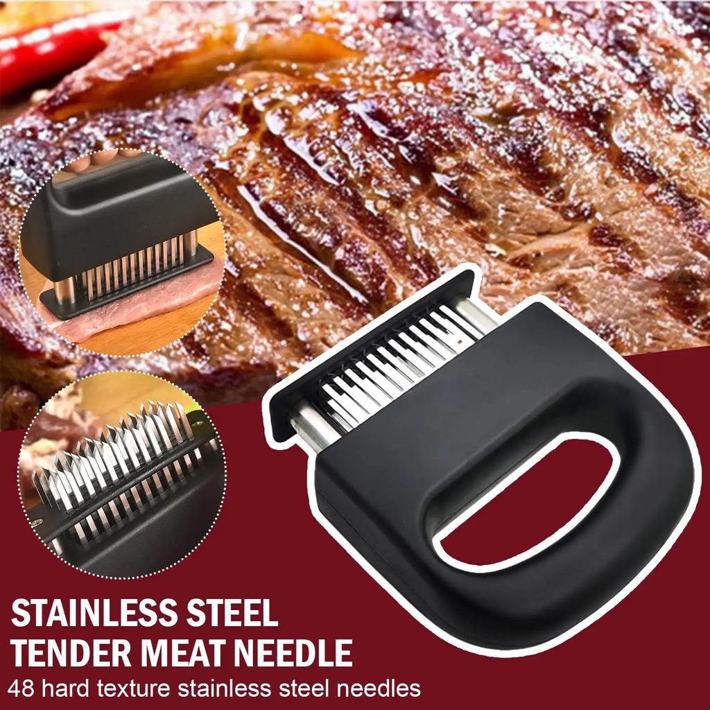 Meat Tenderizer 48 Steel Needles Meat Tenderizer Steak Softener Pounder Kitchen Cooking Tools Hammer Gadgets L8O3