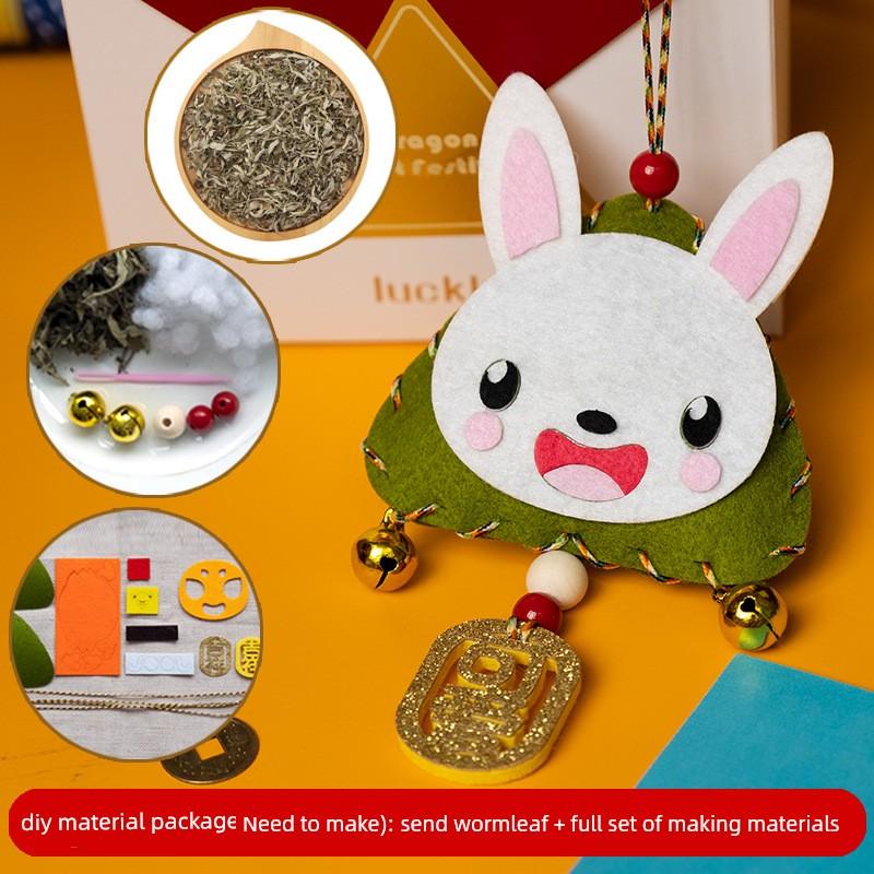 Dragon Boat Festival Sachet Perfume Bag Mosquito Repellent Argy Wormwood Small Pendant Zodiac Dumplings Handmade DIY Pouch Decorations