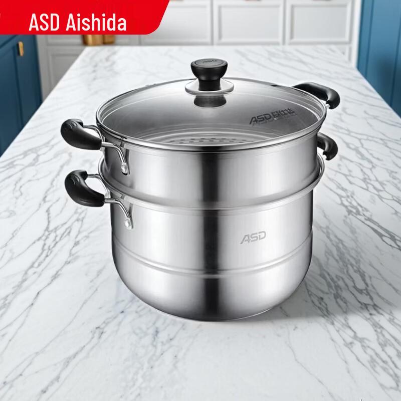 ASD 304 Stainless Steel 2-Layer Steamer Pot