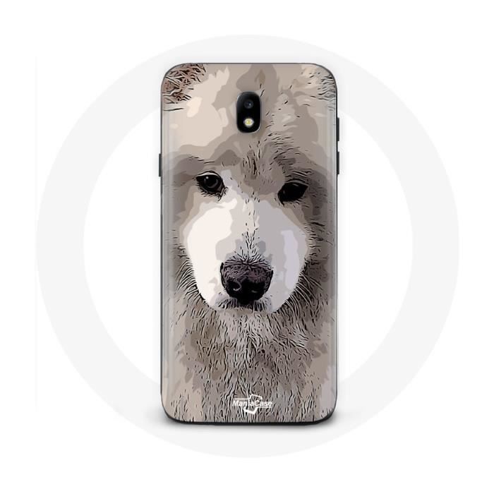Coque pour Samsung Galaxy S5 Samoyède Gris Race de chiens