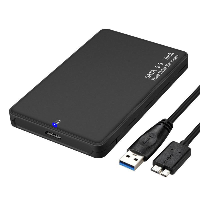 Мобильный корпус для жесткого диска и SSD 2,5" SATA USB 3.0, не требует установки