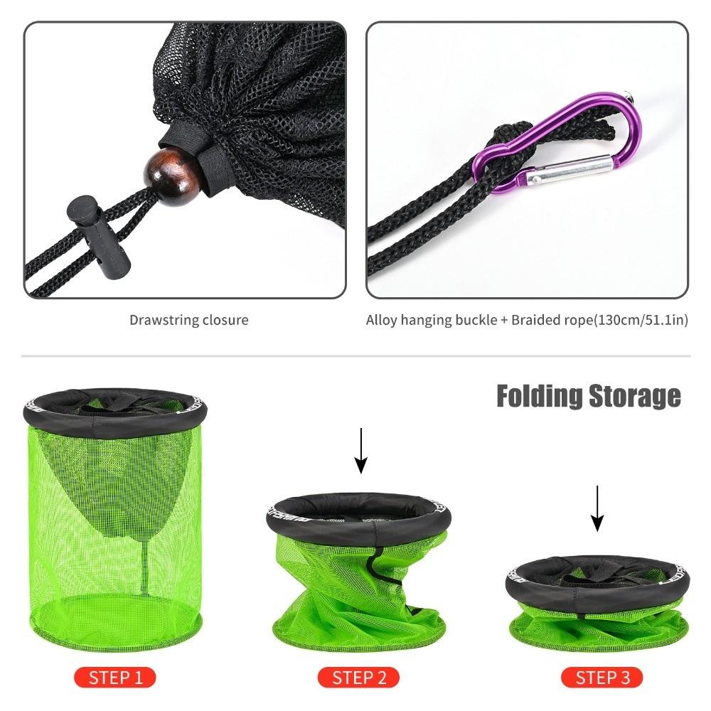 Quick Dry Underwater Net Pocket Foldable Design Live Fish Storage Cage  Boat Fishing