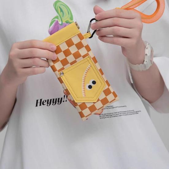 Magnetic Glasses Bag with Lanyard Cute Glasses Pouch Squeeze Top Sunglass Pouch Portable Eyeglass Case