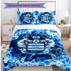 Queens Park Rangers Football Printed 3 Pieces Bedding Set, Comfortable Skin Friendly Bedroom Duvet Cover Set