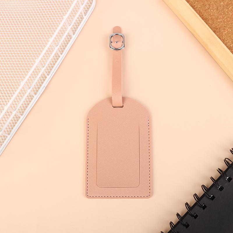 1 шт. Портативная бирка для багажа из искусственной кожи, идентификационная этикетка для чемодана, багажная доска, имя бирки, адрес, держатель для проездного паспорта