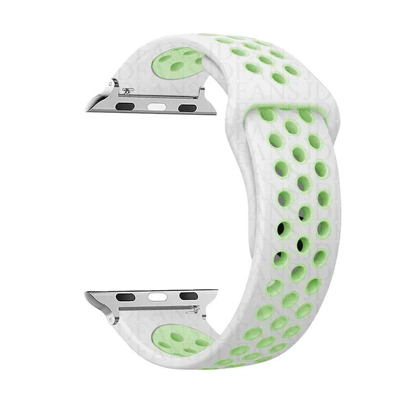 Спортивный ремешок-петля Для ремешка для Apple Watch Ultra 2 49 мм 44 мм 40 мм 41 мм 45 мм 42 мм 38 мм Силиконовый браслет для iwatch серии 9-8-7 6 5 4 SE