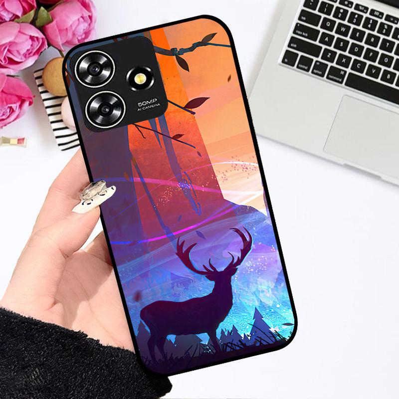 Cases For ZTE Blade V50 Smart Cute Astronaut Fashion Shockproof Soft Bumper For ZTE V50 Design 4G Coque For ZTE Axon 50 Lite