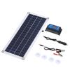 DC 5V 18V Dual Output 20W Solar Panel with 2 USB Ports & Car Charge IP65 Water Resistance 12V 24V Solar Charge