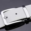 Cowhide Designer Luxury Belt Men Male Waist Strap Leather Pin Buckle White Genuine Leather Belts For Men Pants Band Ceinture