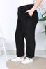 Women's Style Plus Size Pants Plus Size Clothing Plush Fleece Black Pants High Waist Full Flexible Comfortable