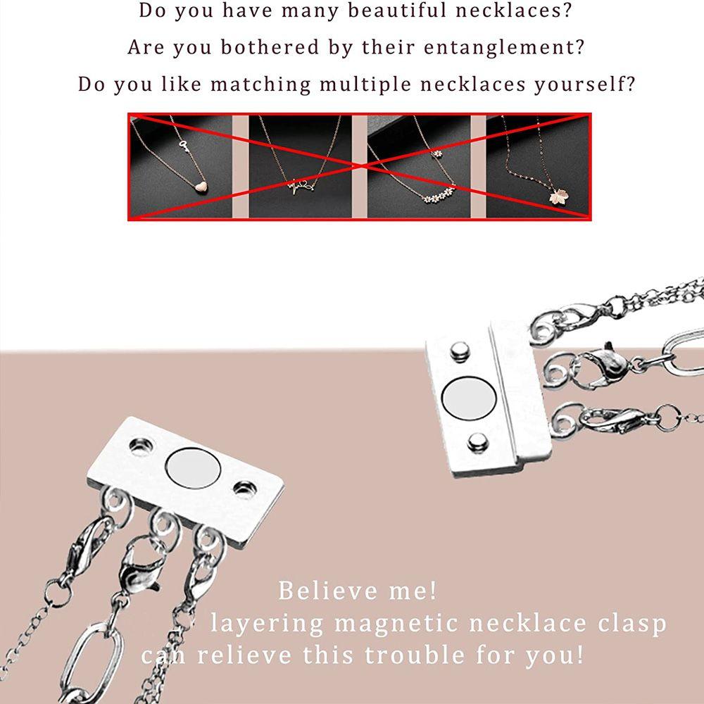 Застежки-нити для многослойного браслета, магнитный соединитель для ожерелья, многослойная магнитная застежка для ожерелья
