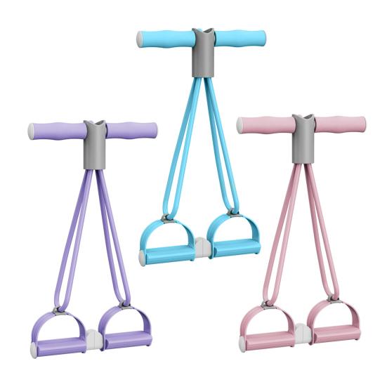 Разделяемый педальный эспандер для лодыжки с ручкой, эластичная йога-веревка для подтягиваний, мужской и женский педальный тренажер для растяжки, оборудование для тренировок