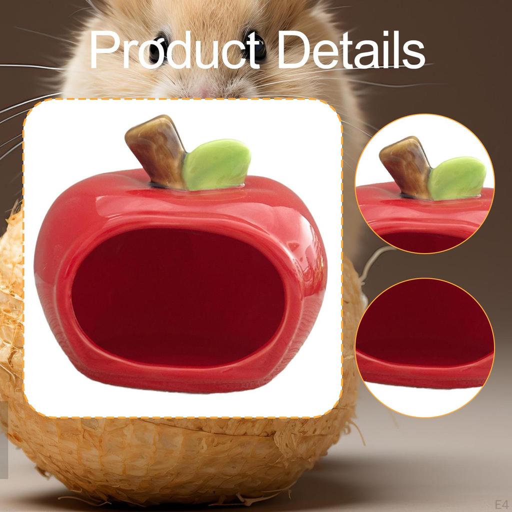 Ceramic Hamster Bowl Fruit Shaped Furniture Small Animal Hideout Cave Nest for Rats