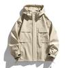Tooling Jacket Men's Spring and Autumn Loose Hooded INS Trendy Top Fat Plus Size Coat