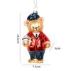Rooster Panda Elephant Shape Christmas Ornaments Colorful Hanging Ornaments  Scene Arrangement