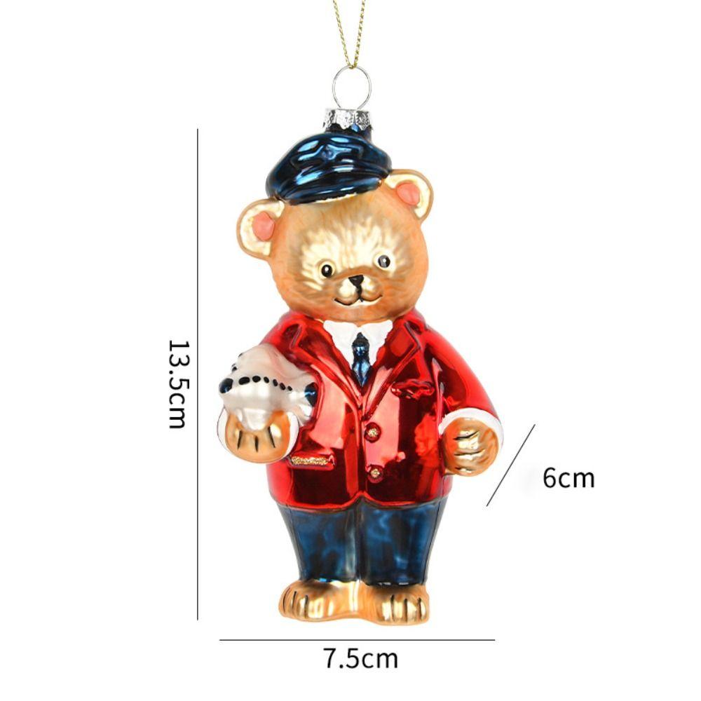 Rooster Panda Elephant Shape Christmas Ornaments Colorful Hanging Ornaments Scene Arrangement