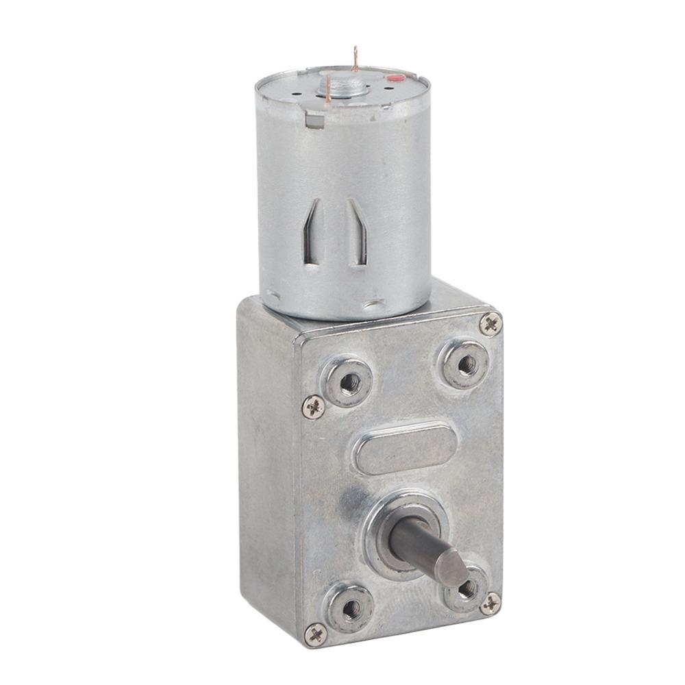 DC 12V Worm Gear Motor Double Shaft Geared Motor Universal Self Locking Motor Industrial Machinery