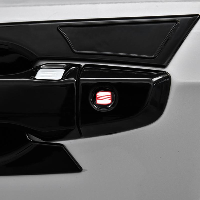 Наклейки на замочную скважину автомобильного замка Защита дверного замка Автомобильные 3D наклейки для Seat Leon st FR CUPRA Leon MK3 MK2 mk1 хэтчбек 5f Ibiza 3 6J 6L FR Ateca Arona