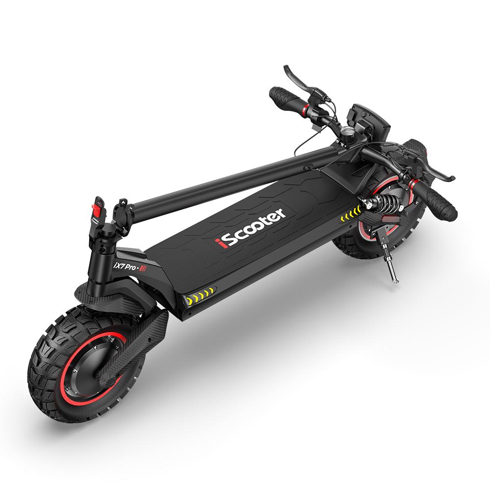 iScooter Электросамокат IX 7Pro для взрослых 2000 Вт Высокомоментные двигатели Аккумулятор 48 В 17,5 Ач 10-дюймовые колеса Идеально подходит для бездорожья и городских поездок