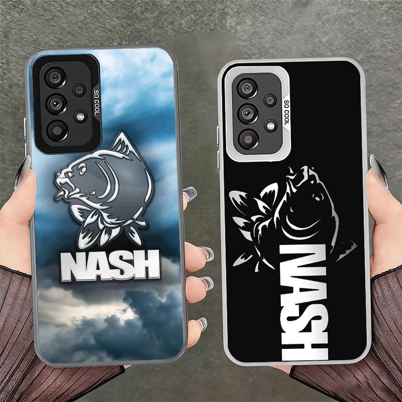 Nash Fishing Fish Mark Shockproof Phone Case for Samsung A17 A16 A15 A14 A37 A57 A36 A56 A26 A35 A55 A25 A34 A54 A24 A13 A23 A33