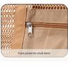 Soild Color Nylon Mesh Beach Bag Zipper Large Capacity Mesh Handbag Hollow Out Multifunctional Toiletry Storage Bag Cosmetic Bag