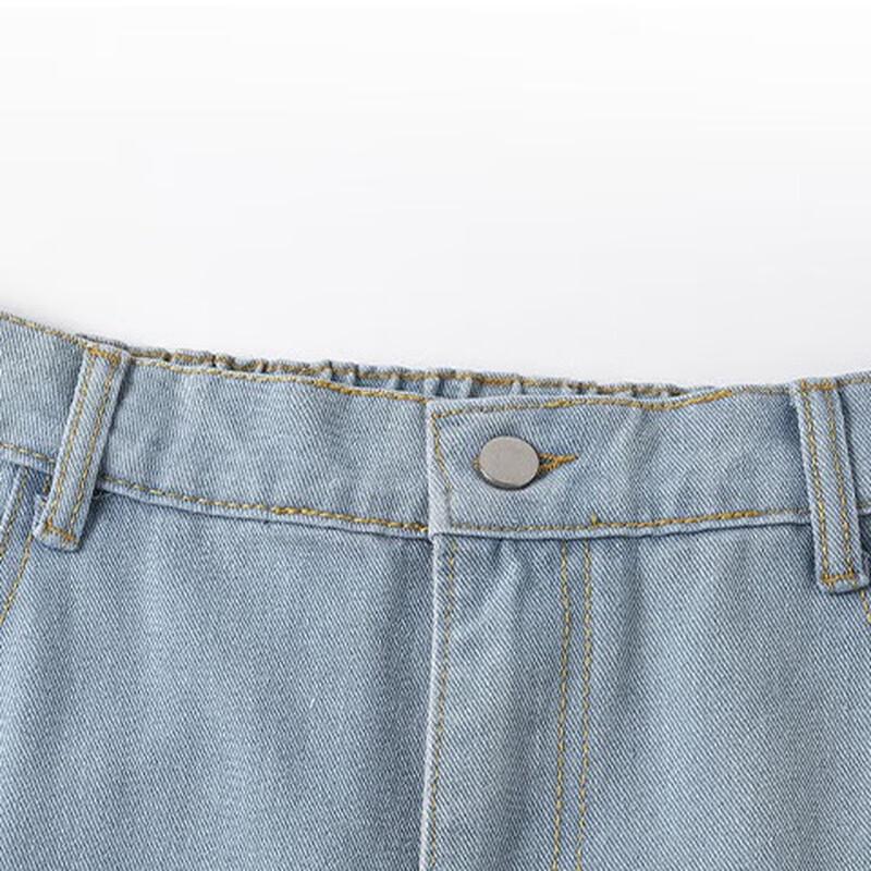 Джинсы мужские свободного прямого кроя повседневные