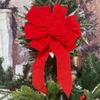 1/6 шт. Большой красный бархатный бант, рождественское украшение, красный бант, украшение на елку, рождественский венок, банты, новогодний декор для домашней вечеринки