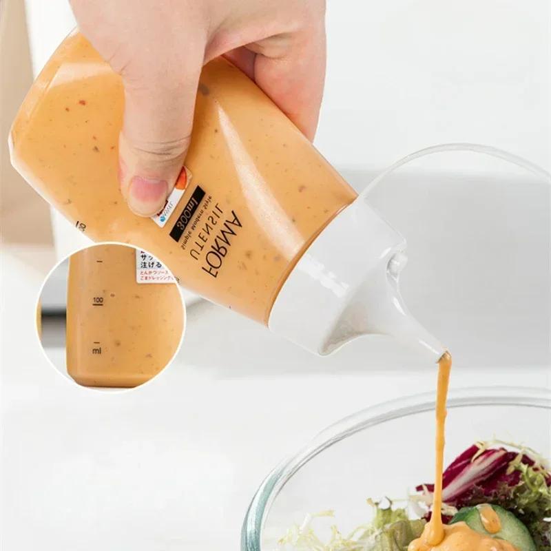 Удобная бутылка для меда с дозатором для приготовления пищи, креативная бутылка для масла, предотвращающая протекание масла, пластиковая емкость для масла с острым носиком, кухонные инструменты