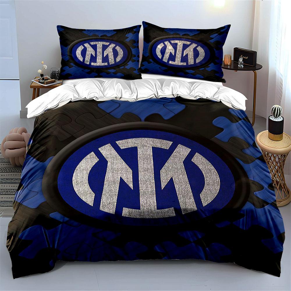 "Blue Black Logo Bedding Set" Bedding Duvet Cover Set Duvet Cover Pillowcases (1 * Duvet Cover 2 * Pillowcases, without duvet insert)