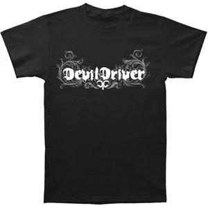 Men's Devil Driver Scroll Jesus T-shirt Small Black