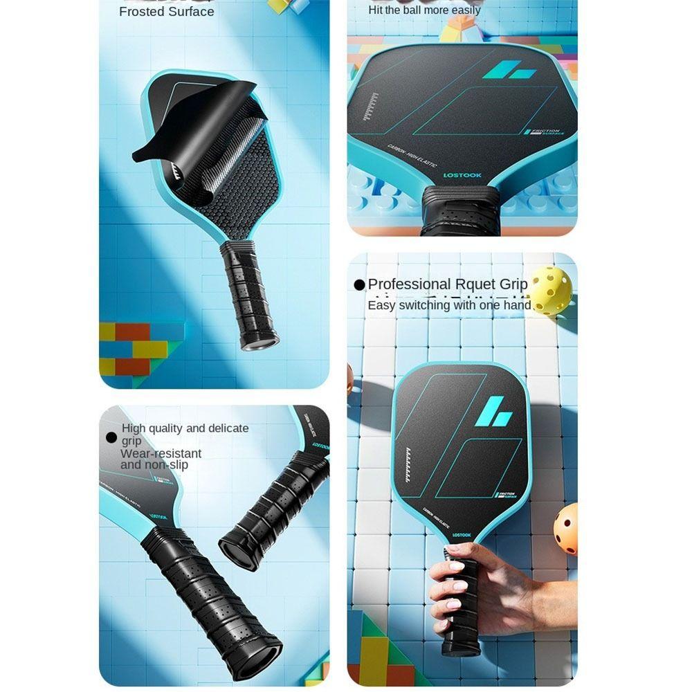 Non Slip Grip Pickleball Racquet Ribbed Handle Pickleball Training Equipment Gifts