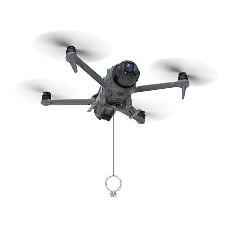 Precisions Payloads Delivery Air Dropping Thrower for 4 Drones Landing Gear and Long Release Mechanism