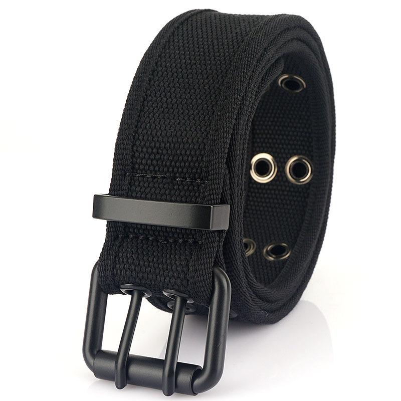 Новый мужской ремень для поездок на работу с автоматической пряжкой из нейлона, универсальный двухслойный толстый ремень для отдыха на природе
