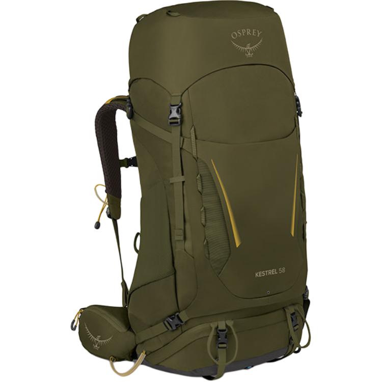 Osprey 58L Kestrel Lightweight Hiking Backpack Men Backpacks Moss-Green 10007475