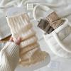 Милые Сладкие Лолиты Вязаные Носки Вязание Теплая Накладка для Ног Модные Длинные Чулки Женщины Девушки