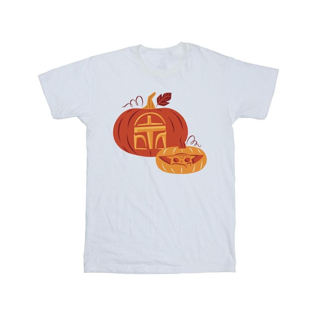 Star Wars: The Mandalorian Мужская хлопковая футболка с тыквенным принтом