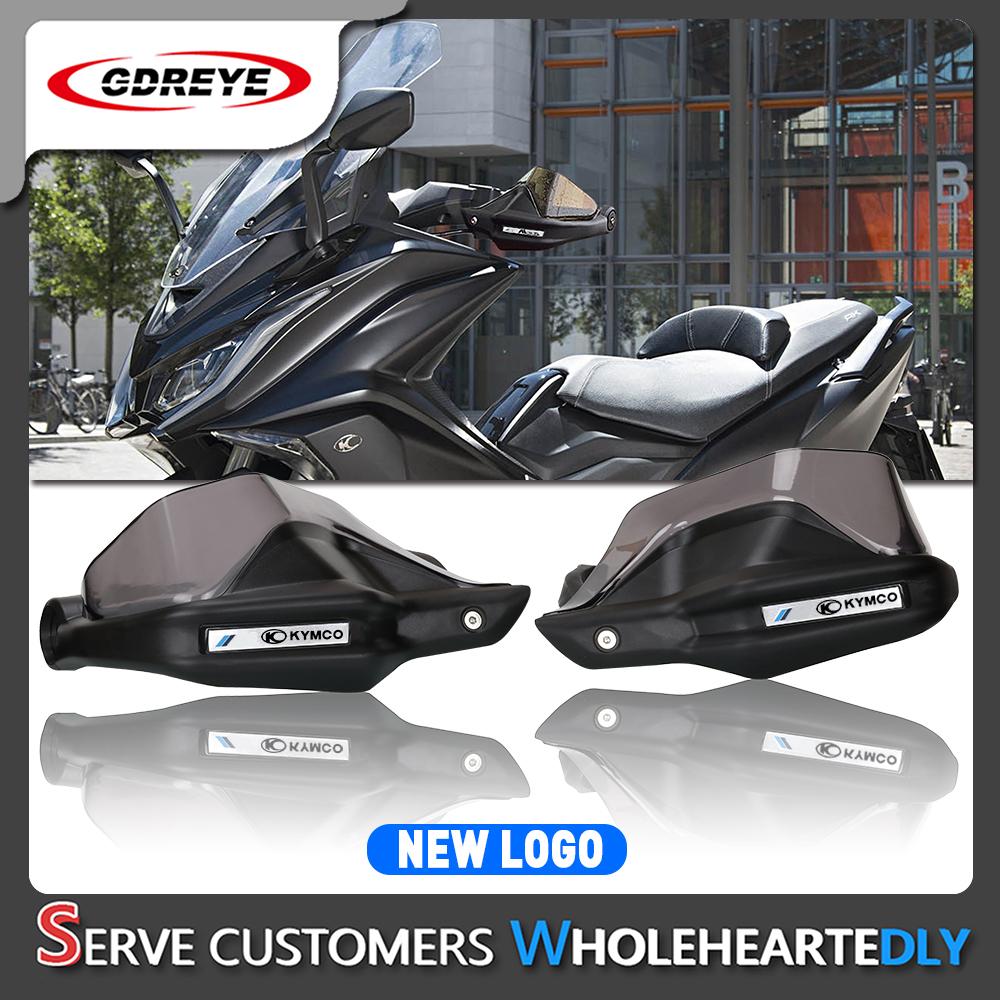 GDREYE with logo KYMCO Motorcycle Handguard Hand Guards Shield For KYMCO AK-550 AK 550 2017-2023 2022 with mounting bracket