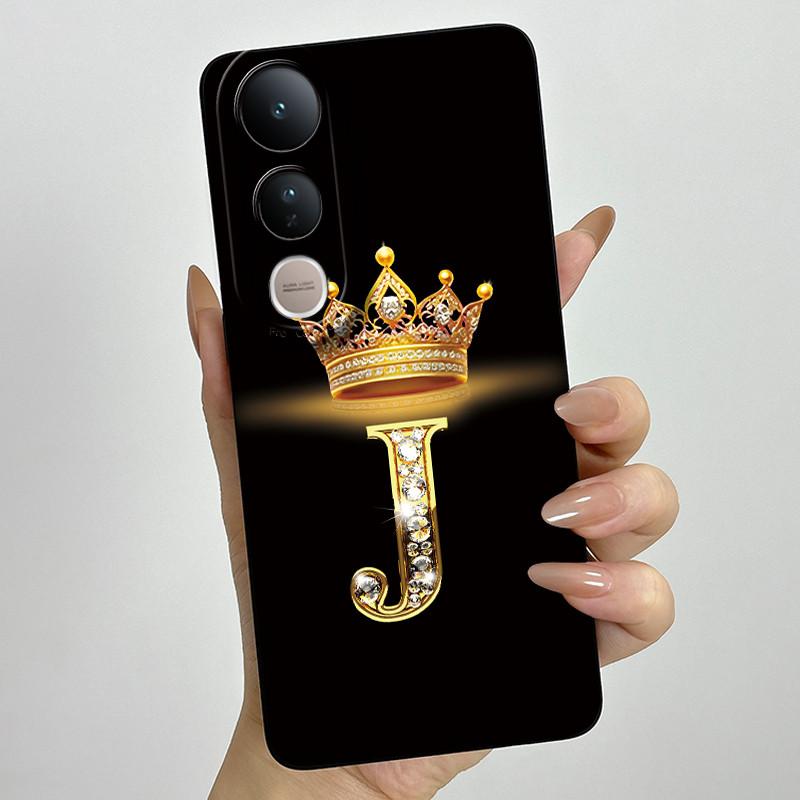 Для Vivo V50 Lite 5G Чехол Роскошные Буквы Пара Силиконовые Мягкие Чехлы Для Телефона Для Vivo V50 V50Lite 5G Защита Камеры Задняя Крышка